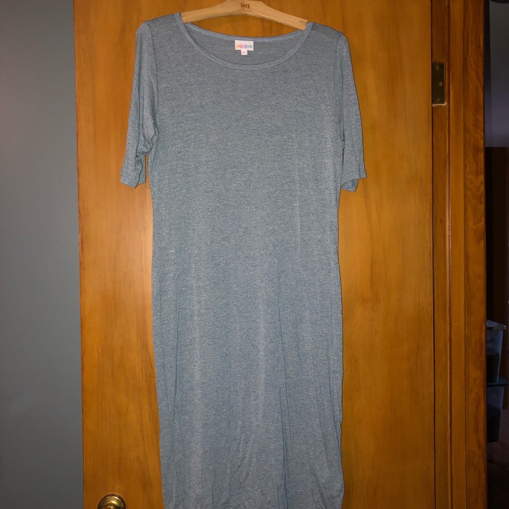Blue heather gray LuLaRoe Julia